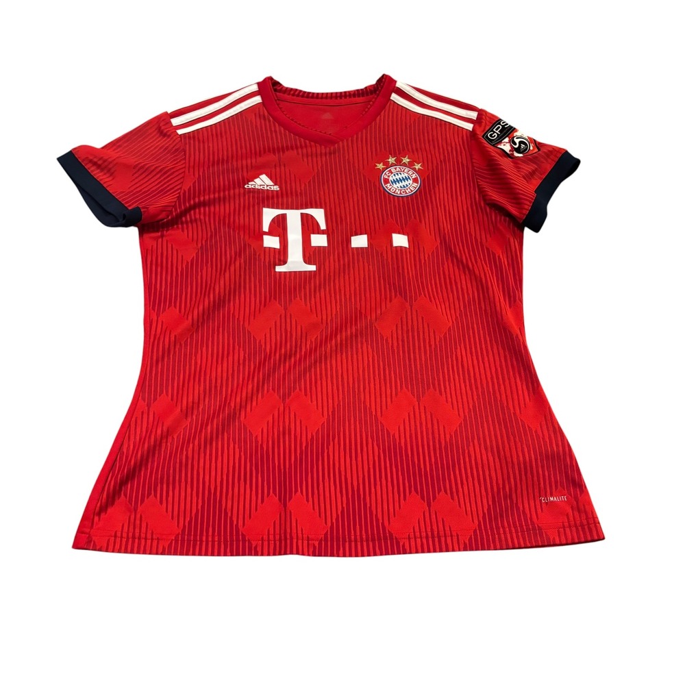 Adidas FC Bayern Munchen 2018 Home Jersey Women Medium Red‎ Number 20